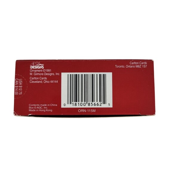 Carlton Cards Christmas Ornament Purr-fect Holidays 1995 Cat Hanging Vintage - Picture 10 of 10